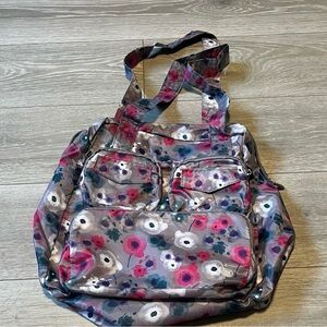 Lug Packable Puddle Jumper- floral blue and pink